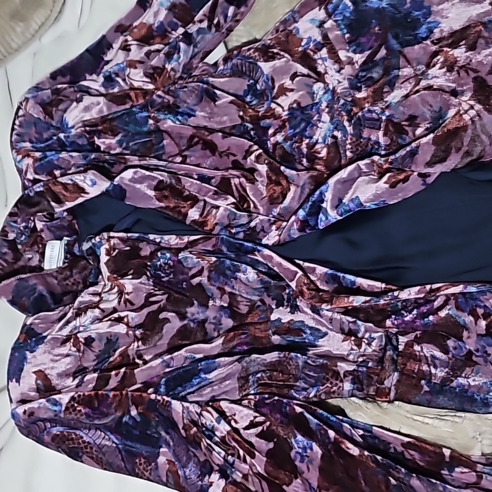 Urban outfitters velvet textured floral blazer